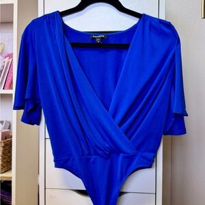 BUNDLE Express V-Neck Flutter Sleeve Bodysuits